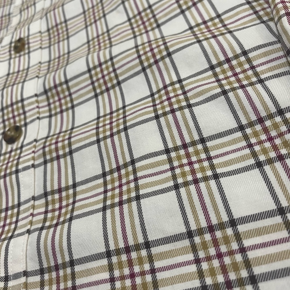 Cabela’s Outfitter Men’s Large Tall Plaid Button Down Long Sleeve Outdoor Shirt - Picture 4 of 6